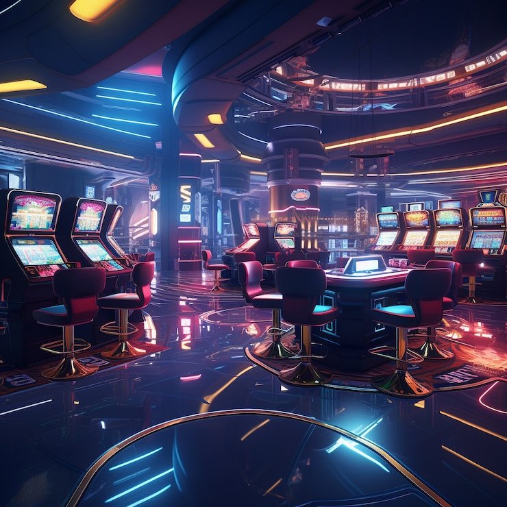 Antarmuka blackjack demo di aplikasi omega jitu dengan informasi aturan yang ditampilkan di samping meja